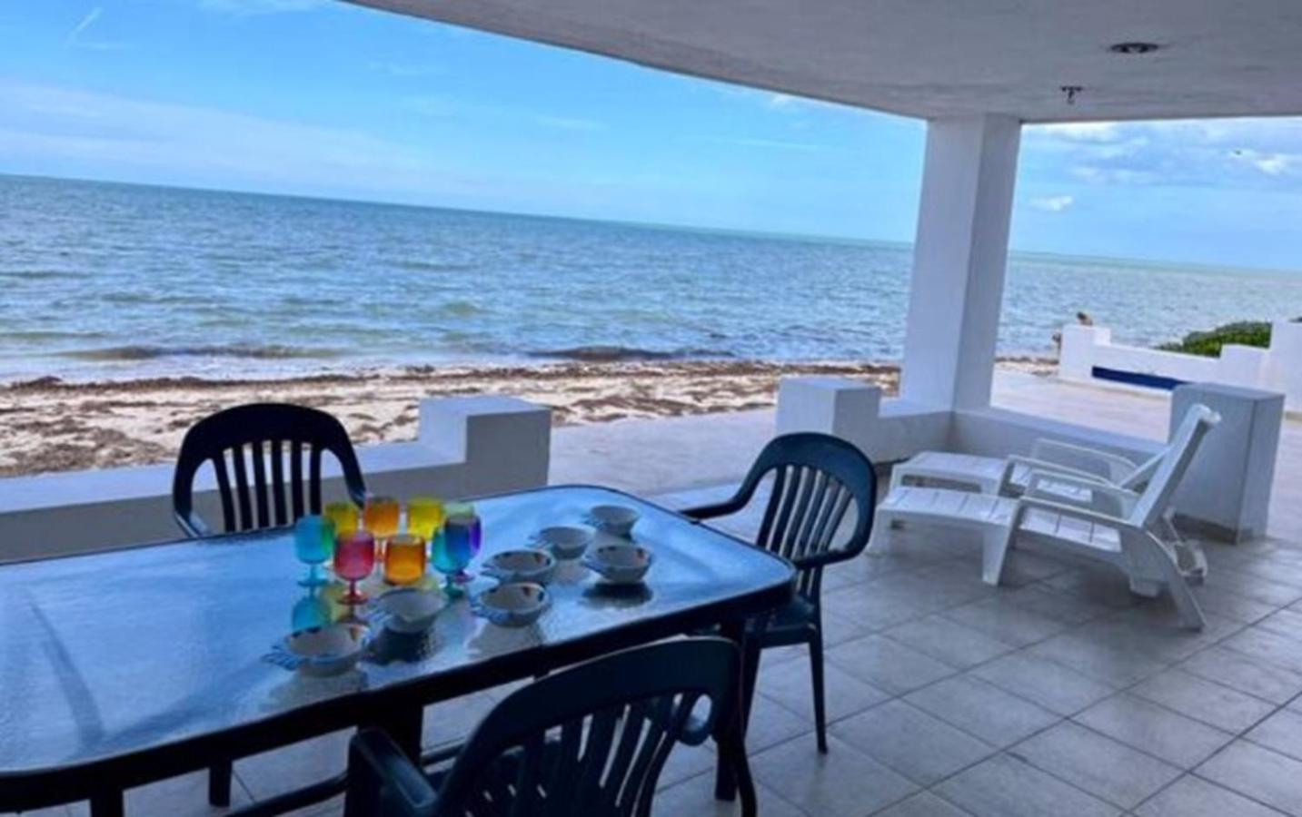 Don Lalo, Family Villa With Sandy Beach At Your Feet. Progreso  Exterior photo